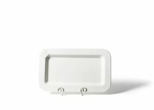 Coton Colors White Small Dot Mini Entertaining Rectangle Platter