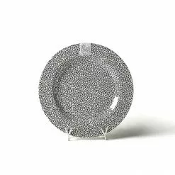 Coton Colors Black Small Dot Big Entertaining Round Platter