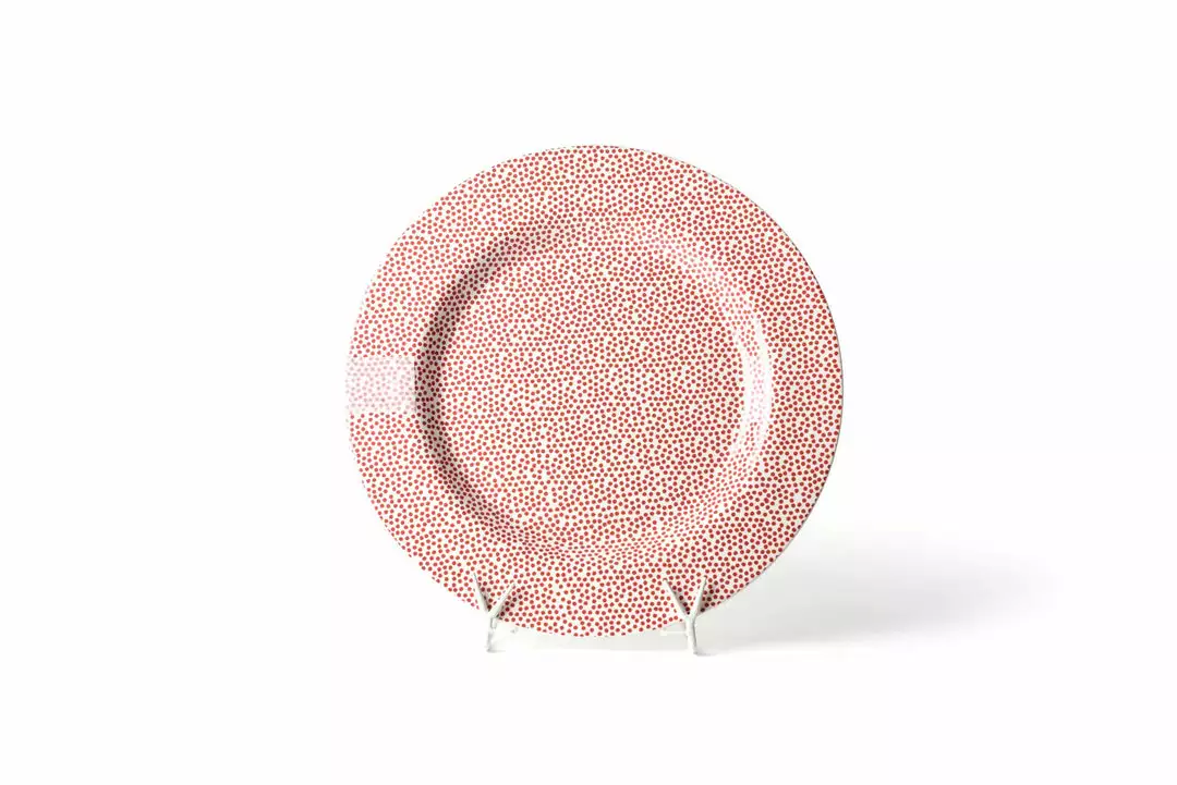 Coton Colors Red Small Dot Big Entertaining Round Platter 1 Coton Colors Red Small Dot Big Entertaining Round Platter