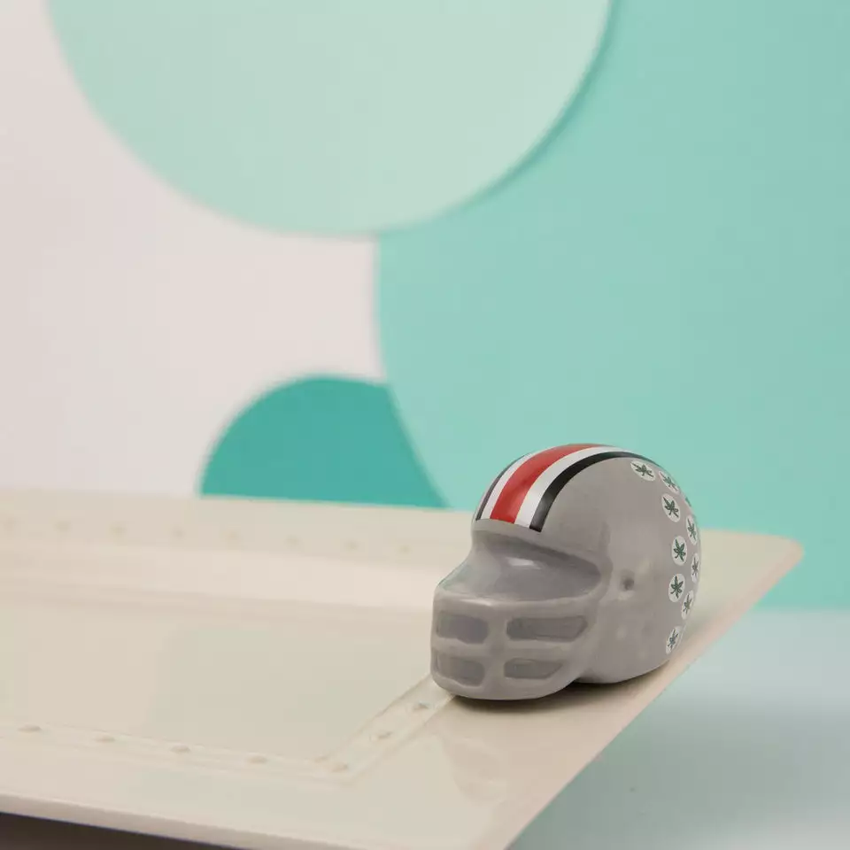 Nora Fleming Mini OSU Helmet Nora Fleming Tabletop 1 Nora Fleming Mini OSU Helmet Nora Fleming Tabletop