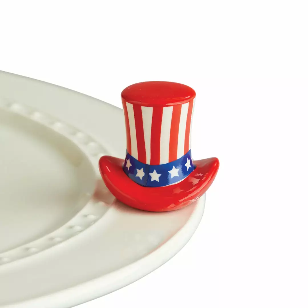 Nora Fleming Mini Uncle Sam Hat A53 Nora Fleming Tabletop 1 Nora Fleming Mini Uncle Sam Hat A53 Nora Fleming Tabletop