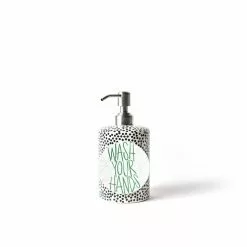 Coton Colors Black Small Dot Mini Cylinder Soap Pump