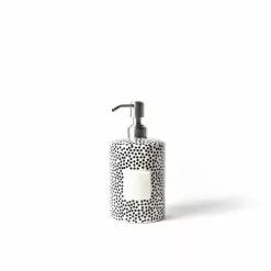 Coton Colors Black Small Dot Mini Cylinder Soap Pump