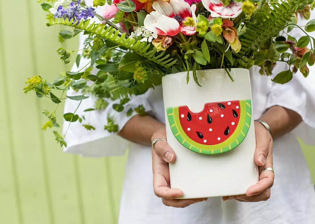 Coton Colors White Small Dot Mini Oval Vase Happy Everything By Coton Colors 2 Coton Colors White Small Dot Mini Oval Vase Happy Everything By Coton Colors