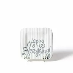Coton Colors Happy Everything By Coton Colors Stone Skinny Stripe Happy Everything Mini Platter