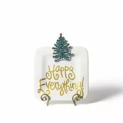 Coton Colors White Stripe Happy Everything Mini Platter Happy Everything By Coton Colors