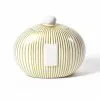 Coton Colors Happy Everything By Coton Colors Happy Everything Gold Stripe Big Cookie Jar